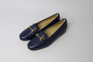 Sarah Snaffle Loafer in Navy
